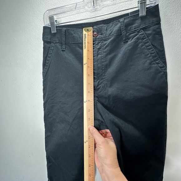 NWT Abercrombie & Fitch Black Denim Straight Leg Khaki Pants 27 / 4 - Picture 13 of 13